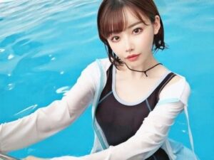 Gカップなきれいな女♪　水着姿で男に淫乱に尽くして快楽に溺れて昇天しまくっちゃう【エロ動画 天鹿】