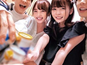 可愛い女子大生と宅飲み♪お酒も加わってエロい雰囲気に…♥本能の赴くままに生パコ乱交！【エロ動画 天鹿】