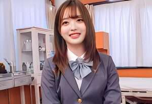 素人ナンパ師：”シミがないか内診しましょうか？”色白制服ロリJKの恥ずかしい検診！<赤面女子【エロ動画 天鹿】