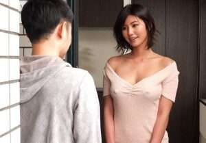 ノーブラの美女♥”透明感と勃起乳首で誘惑するスレンダー巨乳の隣に住む綺麗なお姉さんとのSEX！【エロ動画 天鹿】