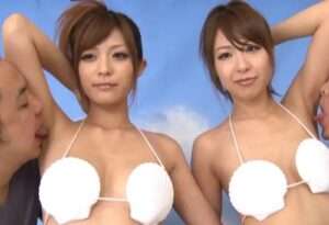 スレンダー巨乳美女がグラビア撮影中に時間を止めて種付け＆交尾！【エロ動画 天鹿】