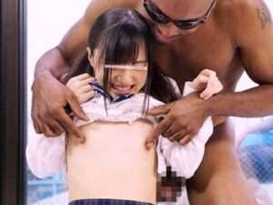 【JK×黒デカチン】激カワ女子校生が黒人男のデカチンに快感狂い♥極狭マンコにデカチンが突き刺さる！【エロ動画 天鹿】