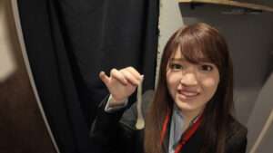 【新作 エロ動画】営業部2年 大原真由香 街角兼サンプル調査【DUGA】