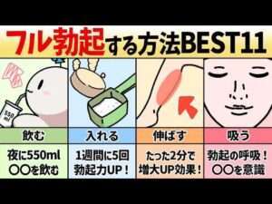 【フル勃ち】勃起力が上がる科学的な方法BEST11！