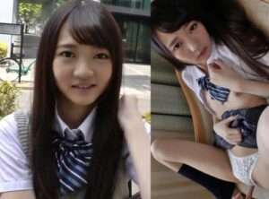 おっぱいとパイパン！超美人のJKをナンパしたら、ホイホイついてきて制服姿でセックスさせてくれた！【エロ動画 天鹿】