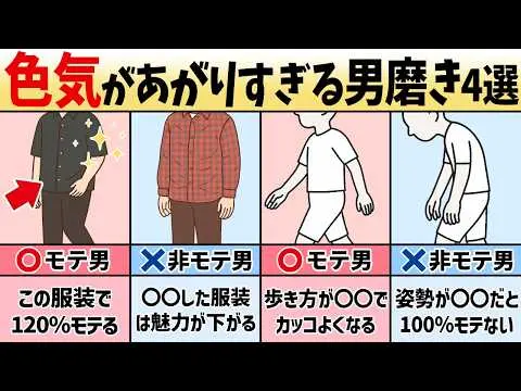 【2025年 性 教育 おすすめ】【モテ男と非モテ男の違い】女子の恋愛スイッチが入るのは、結局こういう男TOP４