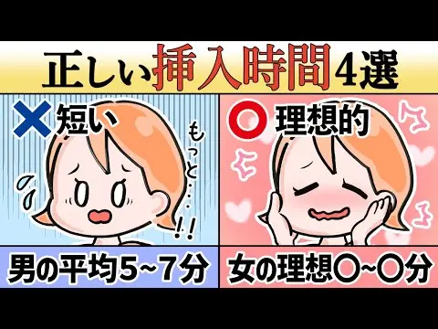 【2025年 性 教育 おすすめ】【射精コントロール法】女性が望む挿入時間は？