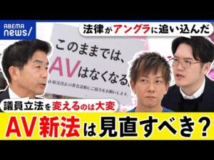 【AV新法】現役女優が異例のデモ？法律のせいでアングラ化？見直しの検討は？しみけん&宇佐美典也と考える｜アベプラ